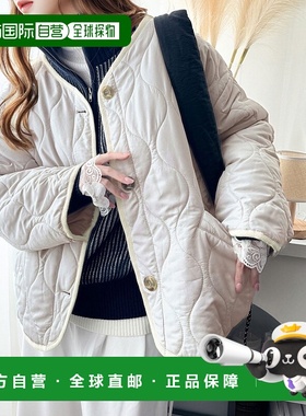 日本直邮Java女士无领波纹短款夹棉外套 jv1010322棉服