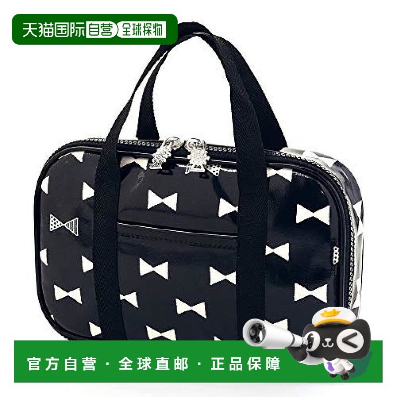 【日本直邮】Colorful Candy Style收纳袋蝴蝶结黑白色N2314400