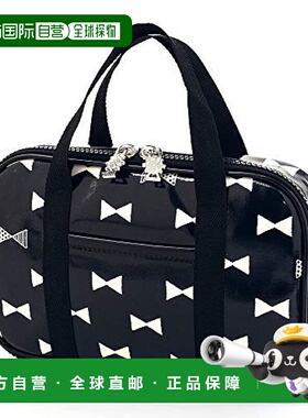 【日本直邮】Colorful Candy Style收纳袋蝴蝶结黑白色N2314400