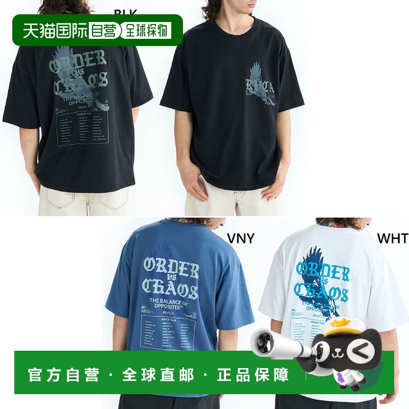 日本直邮RVCA 男士 TOUR DATES SS T 恤短袖 T 恤上衣RVCA VA BF0