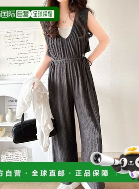 日本直邮Classical Elf 前后2WAY侧边丝带剪裁无袖连身裙 C04519E