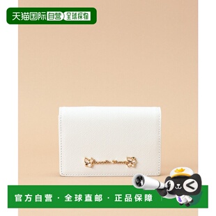 日本直邮Samantha Thavasa 拉梅皮革卡片夹 浅黄 [SA1720DW77279]