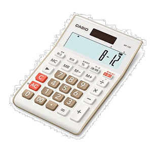 【日本直邮】卡西欧余数计算器12位日数&时间 迷你 米色MP-12R-BE