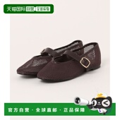 1h可退 日本直邮REMME女士羊革网布芭蕾平底鞋 A0162PSH124