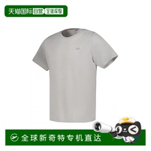 日本直邮New Balance 纯色跑步运动针织短袖T恤 男款 灰色