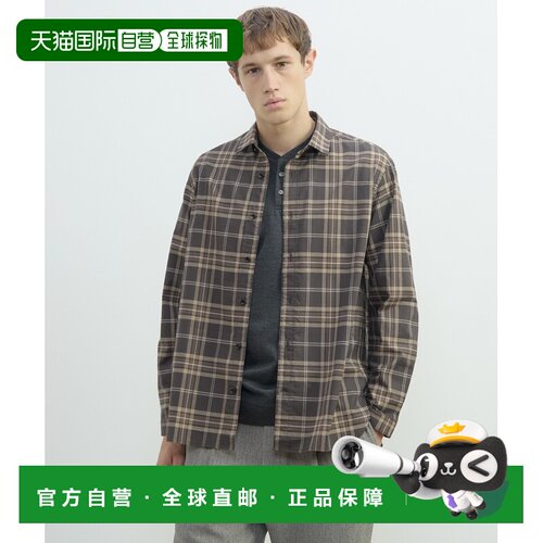 1h可退 日本直邮MEN'S MELROSE 男士 复古格纹爷爷衬衫 A0463FB30