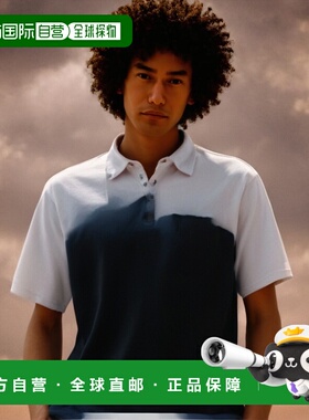 日本直邮 匡威 男式纽扣衬衫 Polo衫上衣休闲白色蓝 CONVERSE CB2