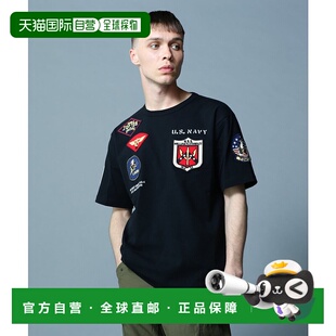 日本直邮AVIREX 壮志凌云徽章短袖圆领T恤 [AV1129EM017902]