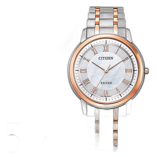 日本直邮 EXCEED 光动能级钛金玫瑰金 AR4004-71D 西铁城手表男士