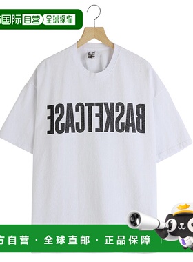 1h可退 日本直邮Basketcase 男士短款印花T恤 AUGUSTTSHIRT男装
