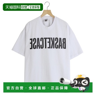 1h可退 日本直邮Basketcase 男士短款印花T恤 AUGUSTTSHIRT男装