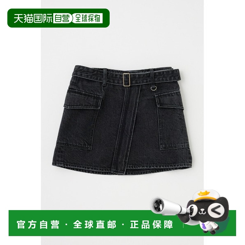 日本直邮MOUSSY 女士丹宁包裹迷你裙 010HAH116371