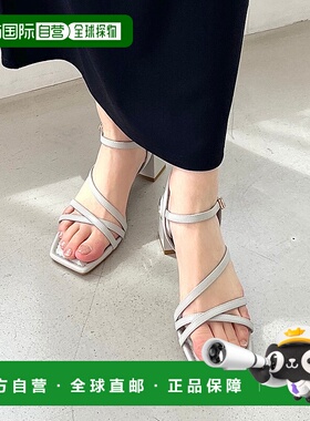 日本直邮Oriental Traffic 窄带金属线凉鞋 [41208 OR526BW002914