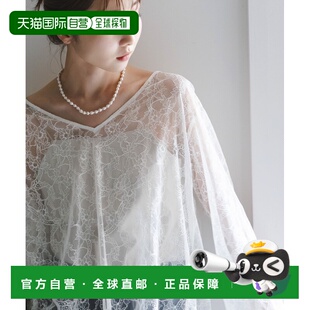 1h可退 日本直邮NOBLE 女装 花卉蕾丝半透明宽松衬衫 25051240517