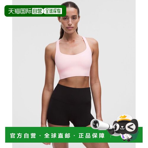 日本直邮lululemon 女性 FlexyFlex 弹力交叉带长款瑜伽文胸 轻度