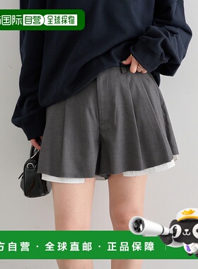 1h可退 日本直邮U by SPICK&SPAN 女装 宽松短裤 高腰切边设计 25