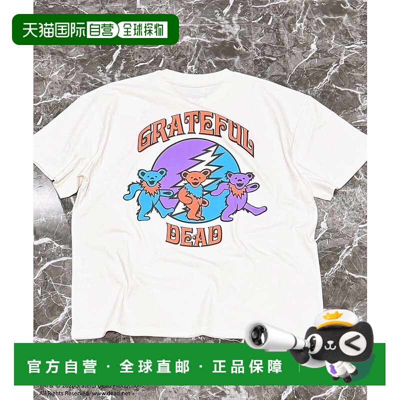 1h可退 日本直邮GRATEFUL DEAD 印花熊头短袖T恤 GF24101