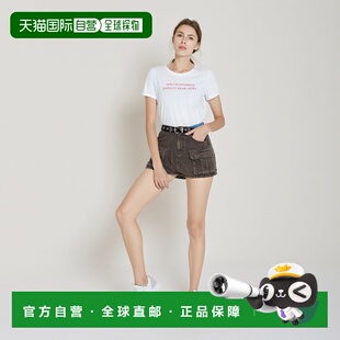 1h可退 日本直邮DISPARK 女装 25秋冬新款 多口袋迷你牛仔裙 加工