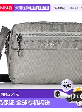 【日本直邮】[Anello Grande] 2层圆形单肩包 DC GUA0982Z 浅灰色