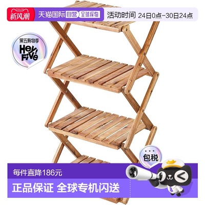 【日本直邮】Captain Stag鹿牌木制收纳架 4段MOVE宽460mmUY-7069