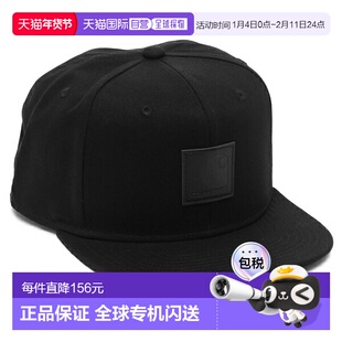 日本直邮Carhartt 帽子 徽标棒球帽 Snapback 黑色 男士 女士 中