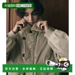 襟毛可拆宽松军风外套 2WAY飞行夹克 日本直邮Bleme男装 1h可退