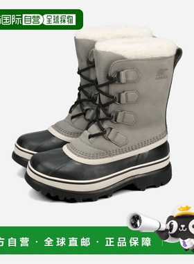 日本直邮SOREL CARIBOU WP 女士防水靴 页岩灰/石灰色 (nl1005-05