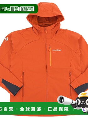 日本直邮Montbell 服装 男士派克大衣 SML XL 橙色 24 Nomad 派克