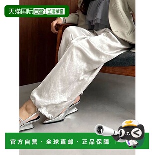 宽松缎面抽绳休闲裤 女装 半透明设计 日本直邮MERCURYDUO 1h可退