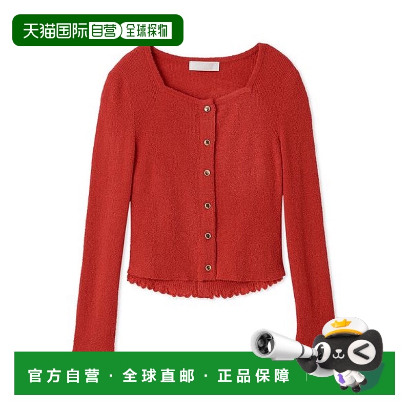 1h可退 日本直邮CELFORD 女装方领针织两件套 宽松蕾丝边设计 CWN