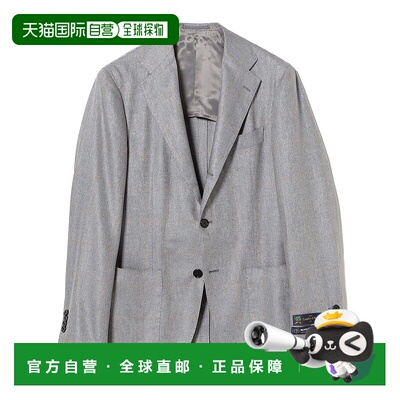 1h可退 日本直邮BEAMS F男士丝毛混纺赫林骨纹+窗格纹西装外套 21