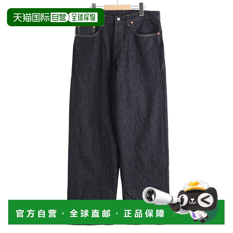 1h可退 日本直邮blurhmsROOTSTOCK男装13.5oz经典宽直筒牛仔裤深