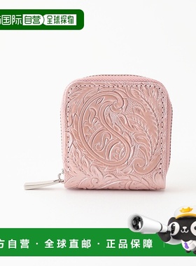 1h可退 日本直邮CARVING TRIBES 女士传统花纹圆拉链小钱包 04230