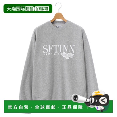 1h可退 日本直邮Setinn 男士Academy刺绣长袖卫衣 24F021