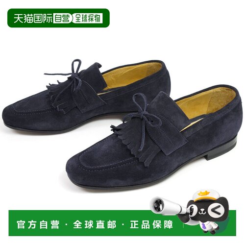 日本直邮Orobianco VERONA 绗缝乐福鞋 藏青色麂皮 BLU