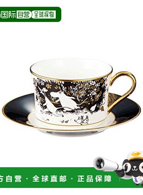 【日本直邮】Noritake则武 杯垫套装1套245cc黑色 骨瓷TG93686/N-