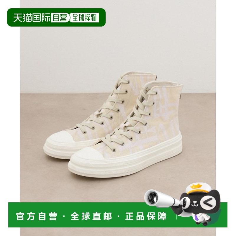 日本直邮AZUL BY MOUSSY 男女同款图案高帮运动鞋 251HSC55130C