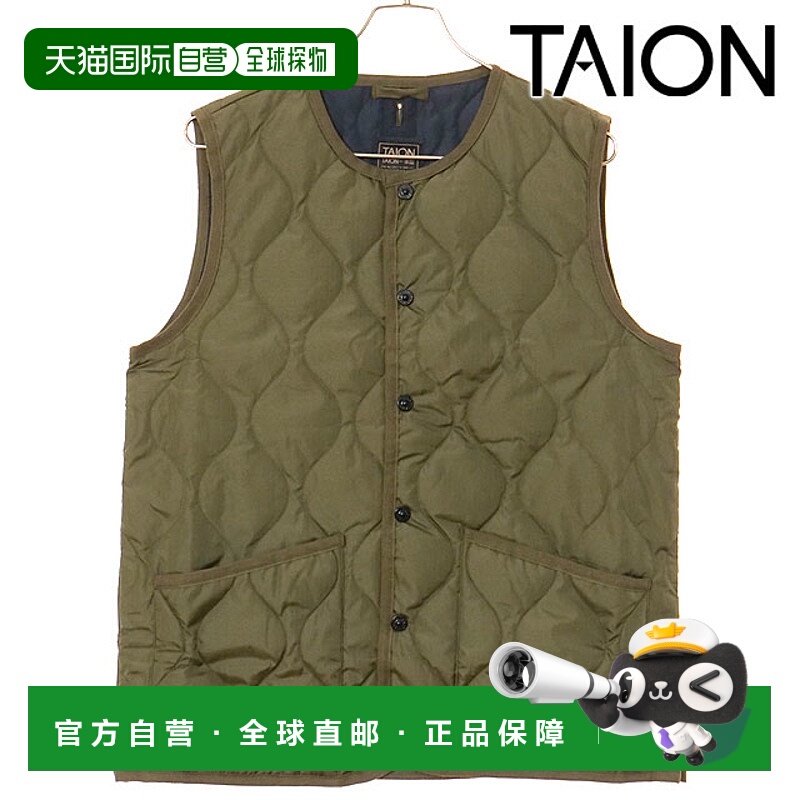日本直邮TAION 圆领羽绒背心 [TAION-004B2ML-1 FW25] U 圆领羽绒