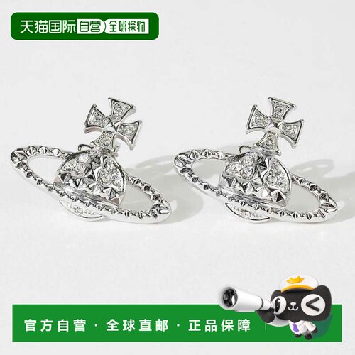 日本直邮Vivienne Westwood 耳环 配饰 02W110 6201035E银色