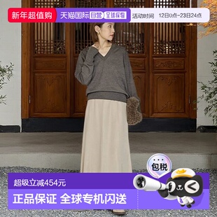 1h可退 日本直邮IENA 醋酸纤维绉面裙子半身裙伞裙A字裙