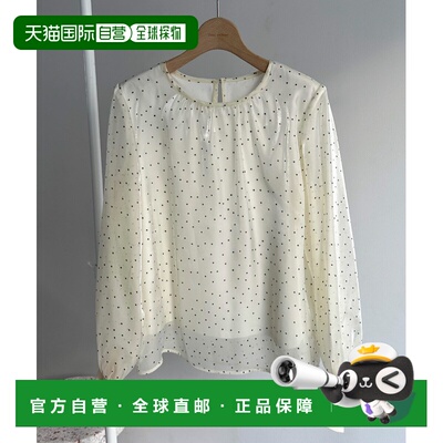 1h可退 日本直邮DOUX ARCHIVES 女士轻盈透视圆点长袖衬衫 251261