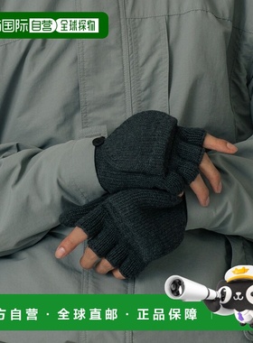 日本直邮SILAS 男女同款 罗纹针织 mittens 手套 可拆卸挂绳  110