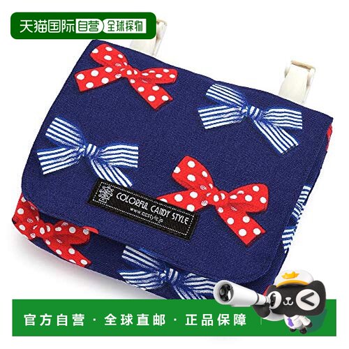 【日本直邮】Colorful Candy Style便携口袋大号蝴蝶结蓝色N60086