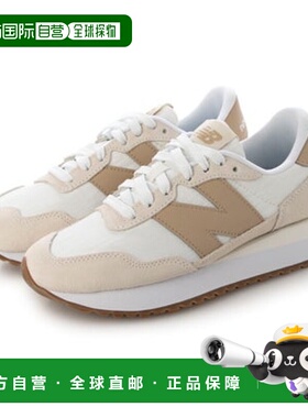 日本直邮New Balance 女士绒面运动鞋 大N标志 [4-nb-w-ws237-010
