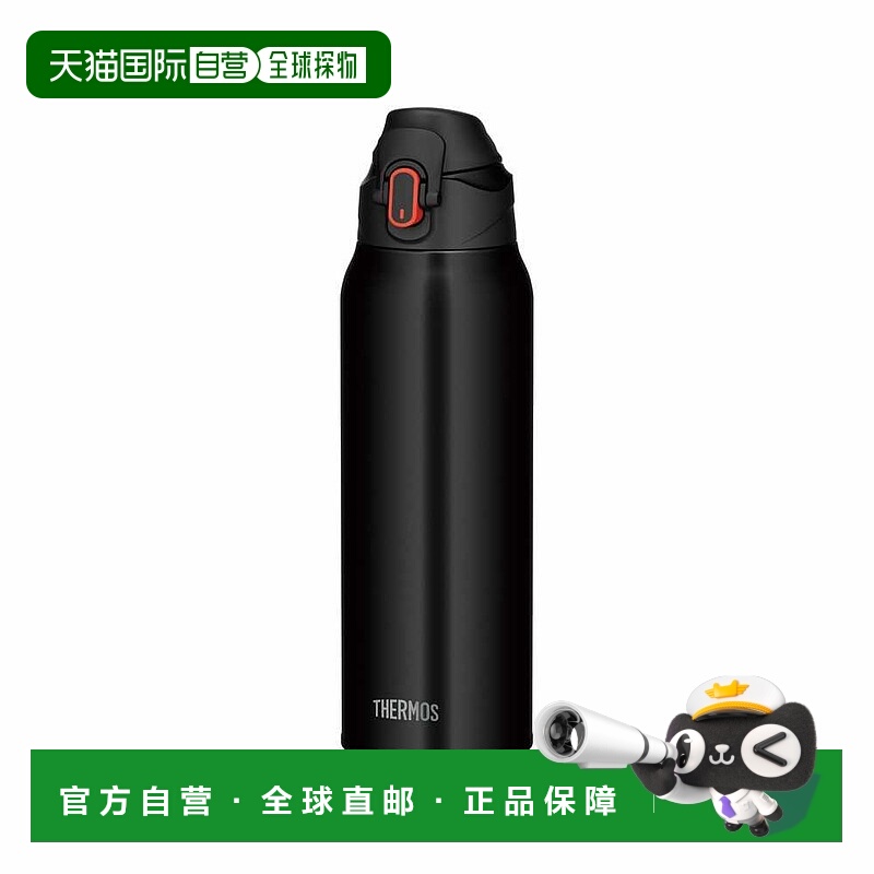 日本直邮Thermos 真空隔热运动水壶 黑橙色 thm-fjs1000f-bkor