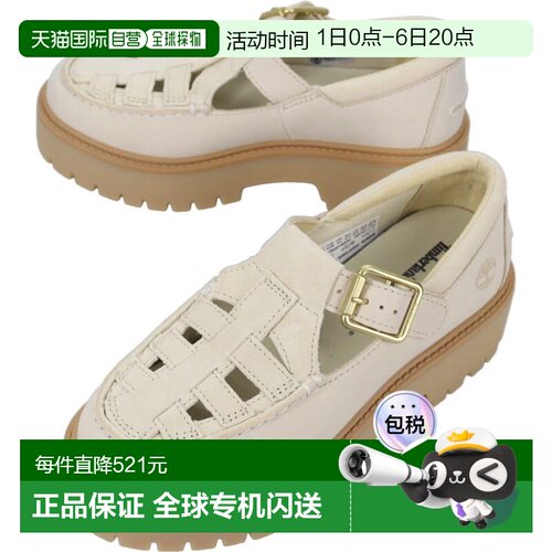 日本直邮Timberland Stone Street 搭扣鞋浅米色绒面革0A4188 ER3