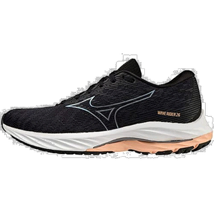 【日本直邮】Mizuno美津浓 wave rider26跑鞋 女款 黑白粉 25.5cm