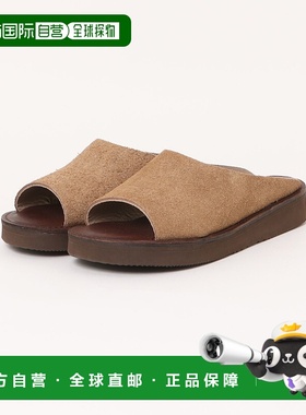 1h可退 日本直邮Organic handloom 男鞋 厚底设计 一脚蹬皮革凉拖