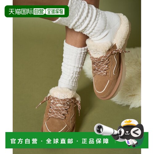 日本直邮UGG 女士 低筒穆勒休闲鞋 仿麂皮+UGGpure™支付后1h可退