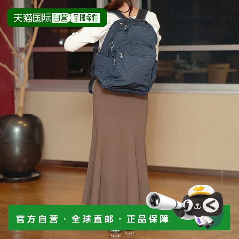 日本直邮Kipling 女士背包 KI521096V 蓝色 旅行 奢华 时尚 女士